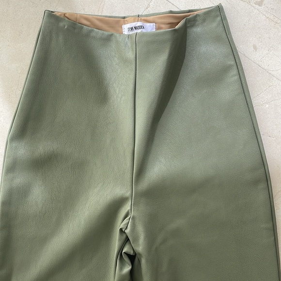 NWT STEVE MADDEN FAUX LEATHER BOOTCUT PANTS - Picture 2 of 5